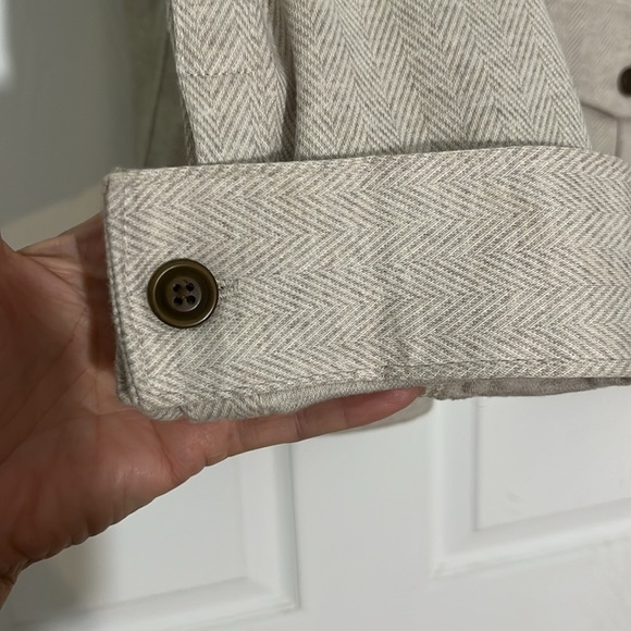 Lands End Herringbone shirt jacket - Picture 7 of 12